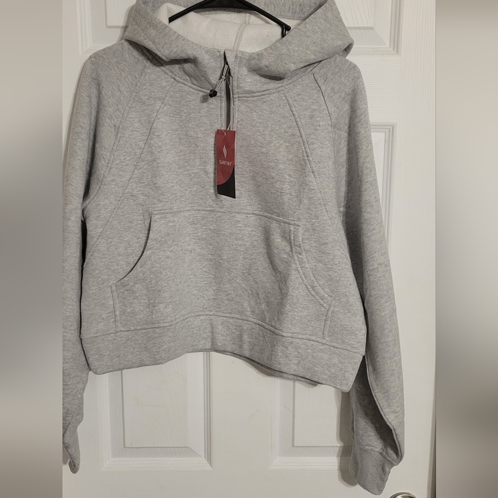 Santiny Light Gray Women's Hoodie